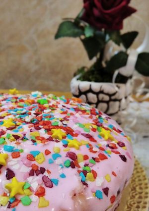 عکسی از دستور کیک تولد به روش خودم