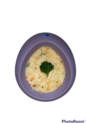 Foto resep MPASI BUBUR TIM SALMON + WORTEL