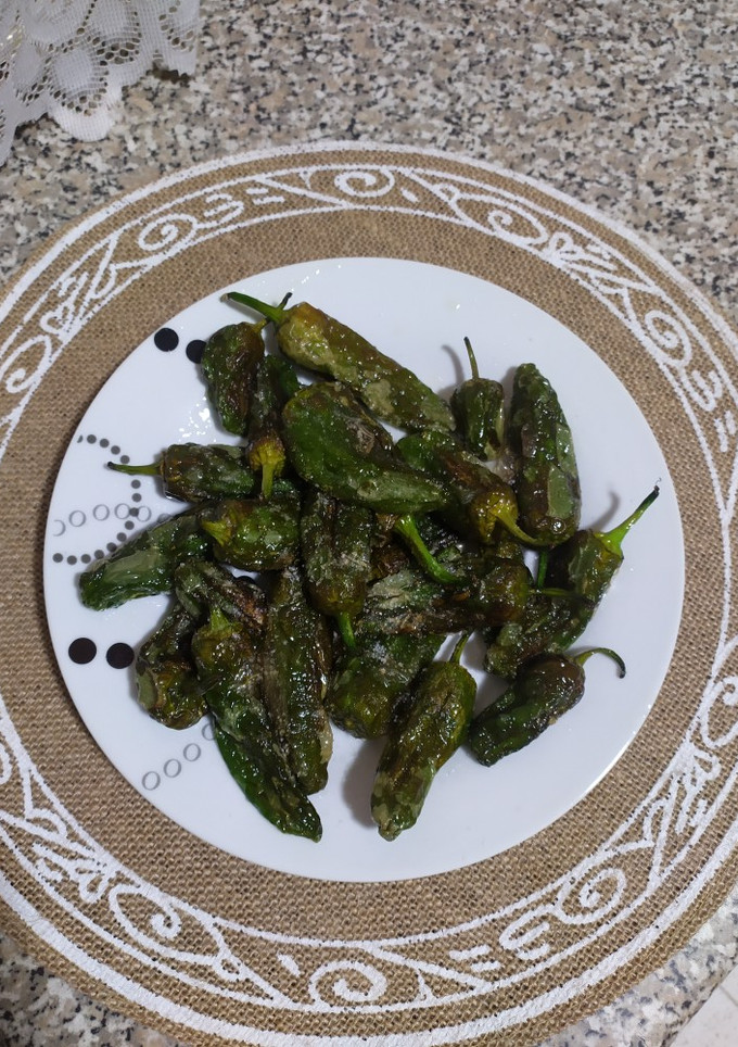 Una foto de Pimientos de padrón
