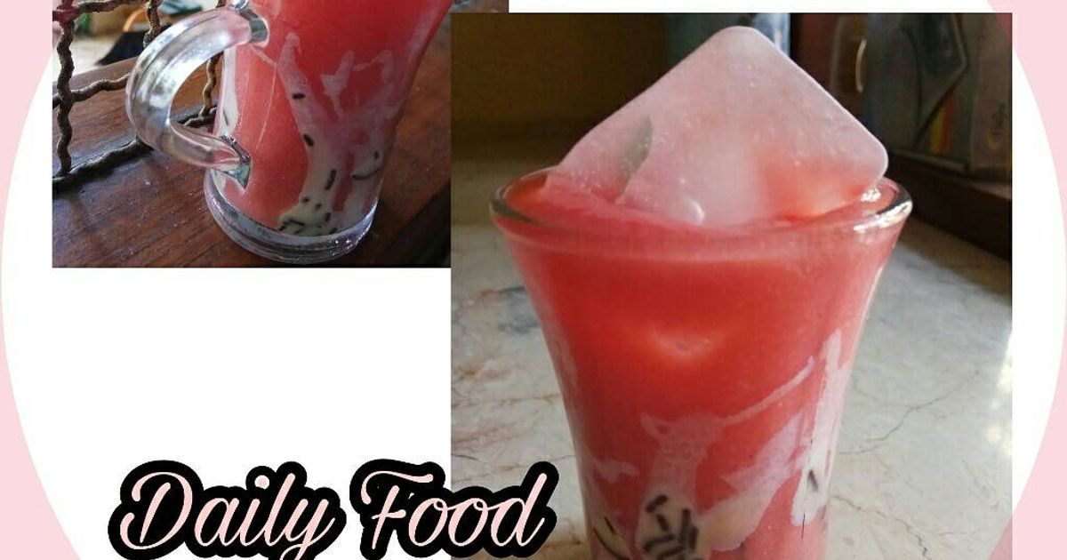 Menu buka puasa : Es Jambu Pink Original