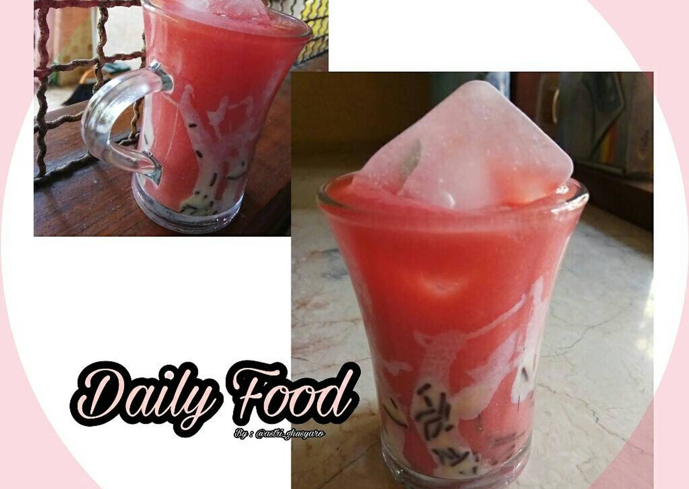 Menu buka puasa : Es Jambu Pink Original