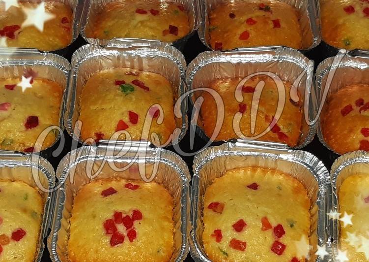 Steps to Prepare Any-night-of-the-week Christmas dry fruit tutti fruity cup cakes