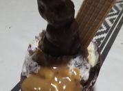 Una foto de obleas relleno