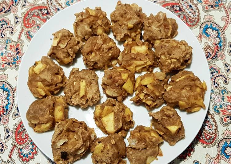 Steps to Prepare Speedy Apple cookies with oat flour and almonds