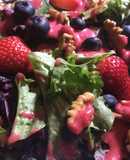 Ensalada Multicolor con Vinagreta de Arándanos Rojos