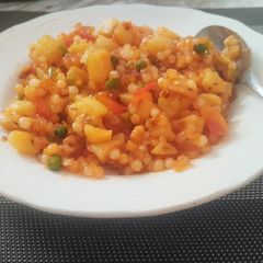 A picture of Sabudana Pulav.