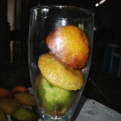A picture of Tricolour Malpua Pitha.
