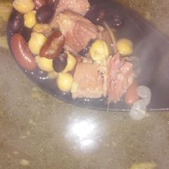 A picture of Living on a budget ham soup.