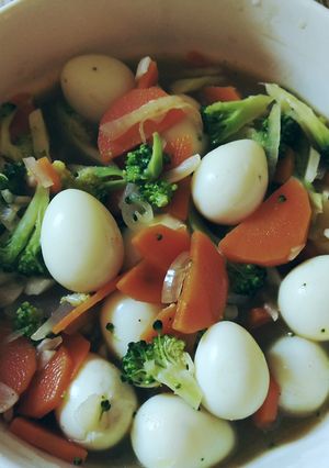 Foto resep Cah brokoli wortel telur puyuh
