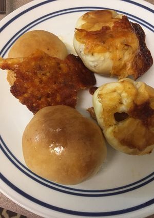 A picture of Pizza BombsPizza dough filled with cheese and pizza sauce in round shape.