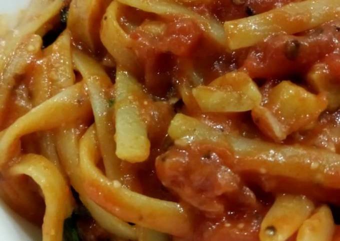 Step-by-Step Guide to Prepare Favorite Tomato pasta