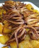 Rejos cocidos y salteados con patatas