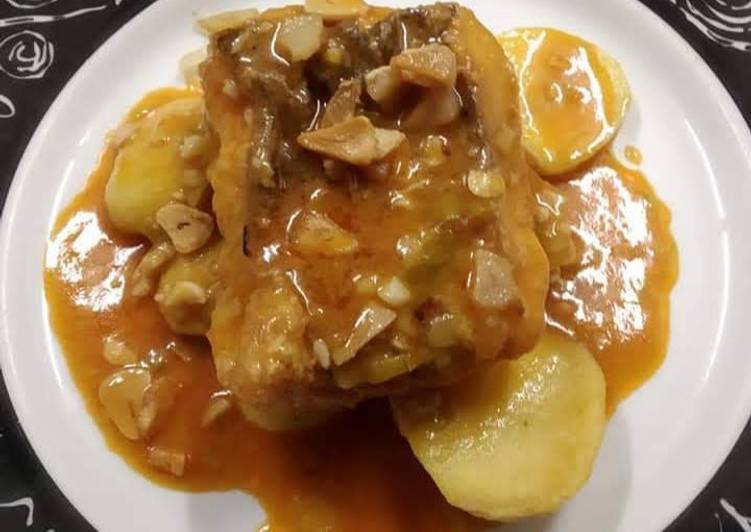 Rape en salsa de verduras