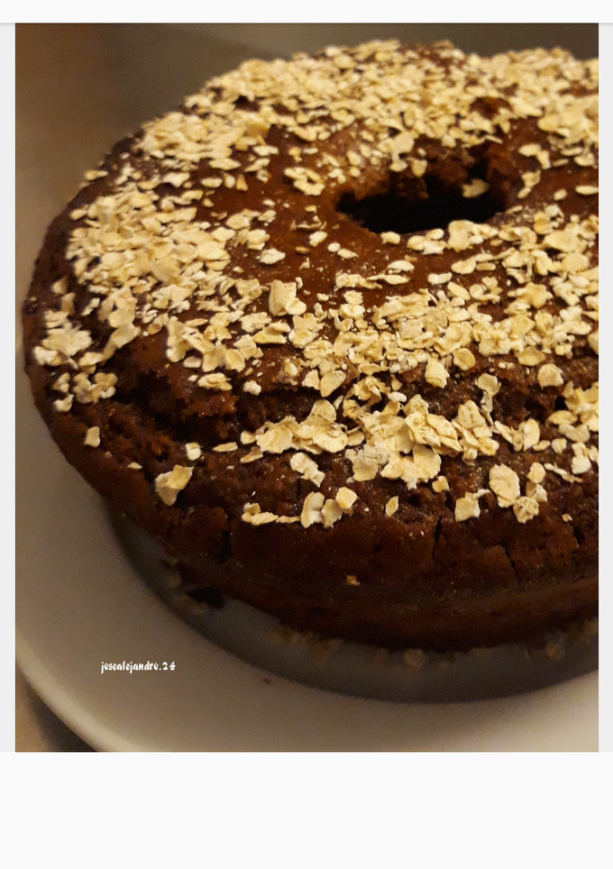 Una foto de Ponqué de Chocolate y avena
