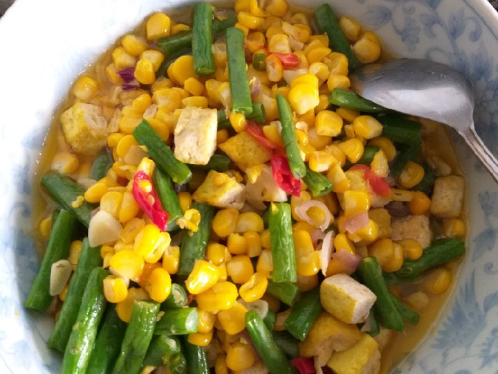 Resep Cah jagung buncis tahu, Lezat Sekali