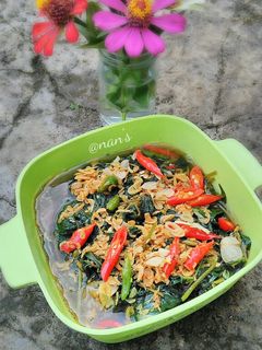 Foto resep Tumis daun ubi rebon