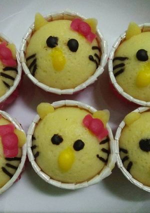 Foto resep Hello Kitty steam Cake #bekalkhansa