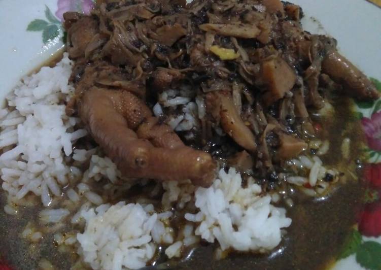 Tewel (nangka muda) bumbu Rawon