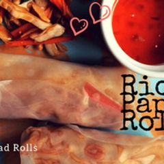 Raw rice paper rolls A picture of Raw rice paper rolls.