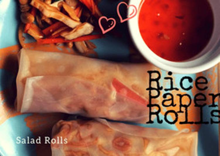 How to Cook Tasty Raw rice paper rolls