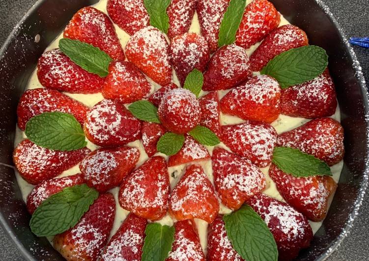 Tarte aux fraises sans cuisson