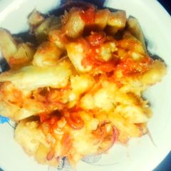 A picture of Fried Cassava.