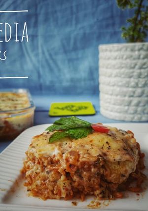 A picture of Baked Maggi Lasagna.