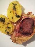 Lomo a la Wellington con papas a la provenzal