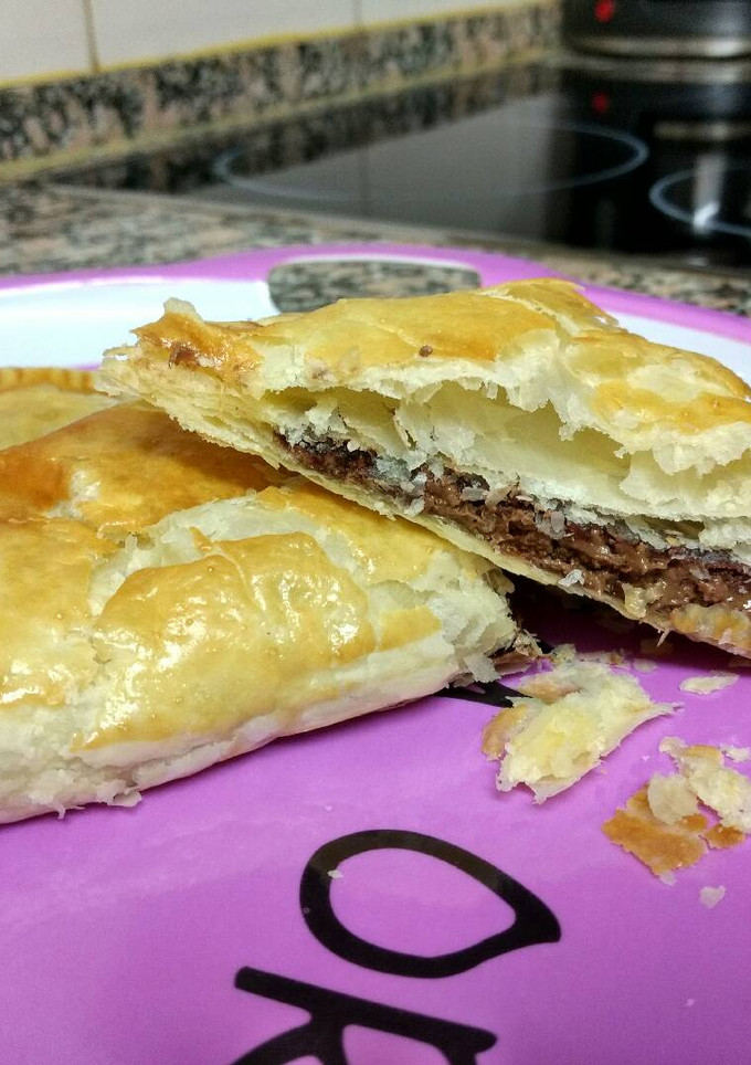 Una foto de Empanada Dulce de turrón suchard