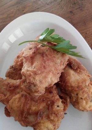 Una foto de Alitas de pollo rebozadas al curry