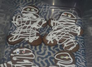 Una foto de Galletas de momia halloween 