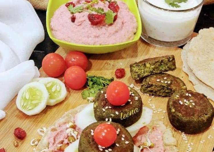 How to Prepare Super Quick Homemade Avacado Spinach Sprouts falafel