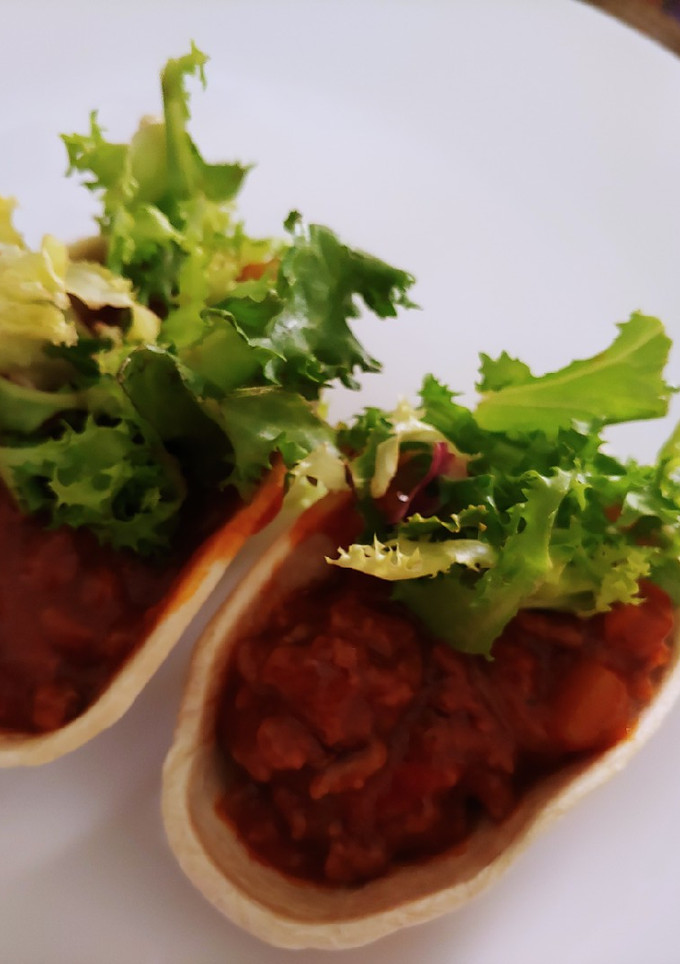 Una foto de Mini burritos con mezclum y queso sin lactosa