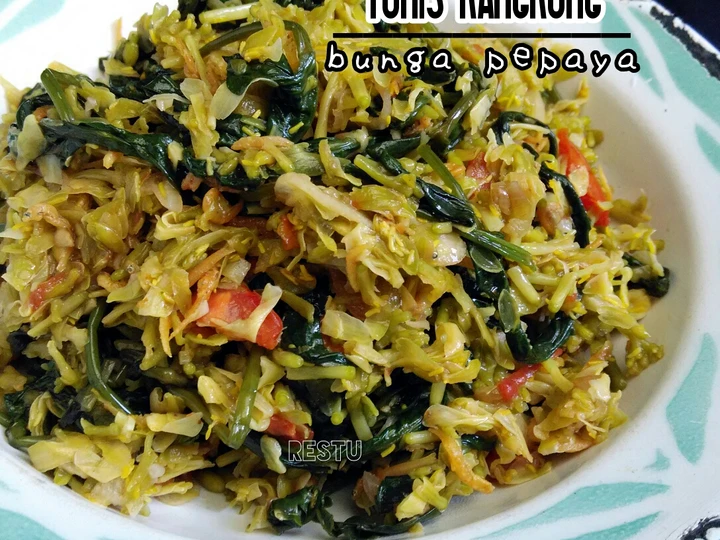 Langkah Gampang Membuat Resep Tumis Kangkung Bunga Pepaya yang Bikin Ngiler Anti Ribet, Mantap Sekali