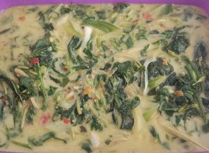 Foto resep Santan sayur Pakis, sayur Gedi dan Bunga pepaya