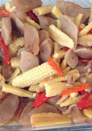 Foto resep Tumis baby corn bakso