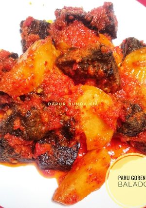 Foto resep Paru Goreng Balado