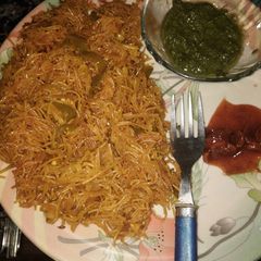 A picture of Vermicelli pulao.