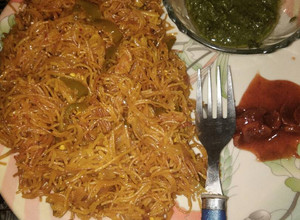 A picture of Vermicelli pulao.