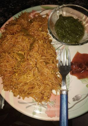 A picture of Vermicelli pulao.