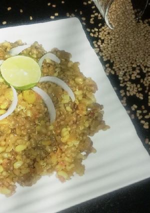 A picture of Masala sprouts.
