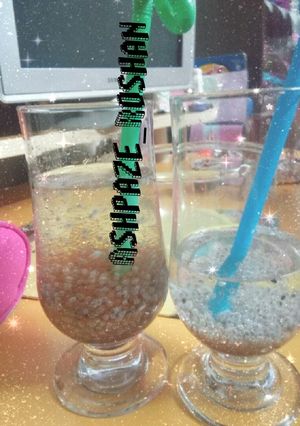 عکسی از دستور شربت تخم شربتی و خاک شیرO:-):-* :O