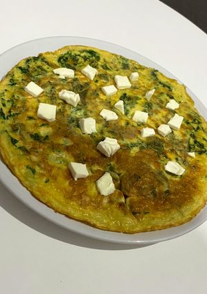 Una foto de Tortilla de espinacas