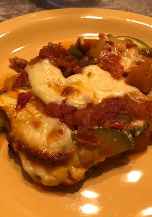 Una foto de Lasagna vegetariana sin TACC