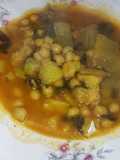 Potaje de garbanzos, acelgas y bacalao