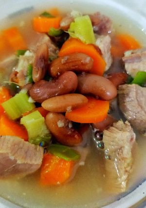 Foto resep Sop kacang merah (non halal)