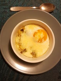 Une photo de Oeuf cocotte fondue de poireaux