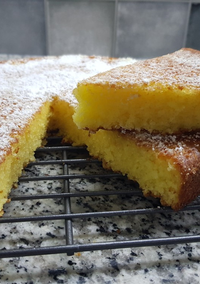 Una foto de Torta húmeda de naranja bien fácil