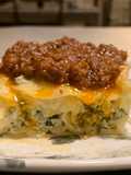 Cannelloni ricotta e spinaci al ragù