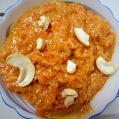 A picture of Milk Made  Carrot  Halwa.